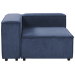 Ecksessel Cord dunkelblau APRICA