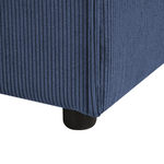 Ecksessel Cord dunkelblau APRICA