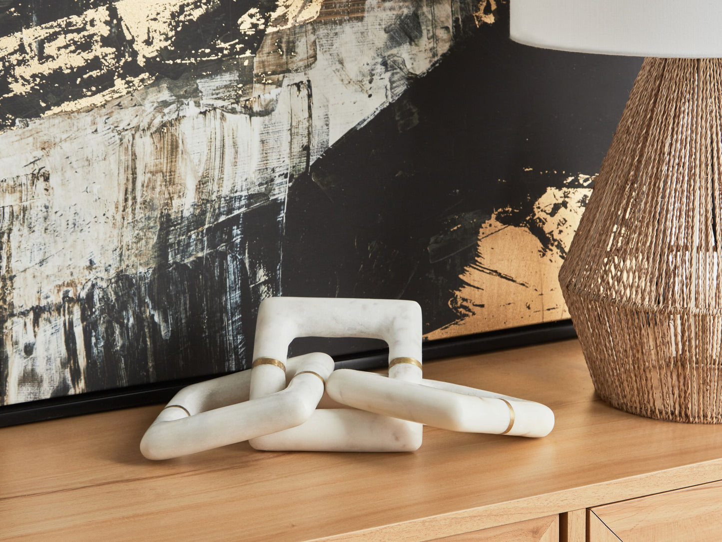 Dekofigur Kette IRAKLIO Stein Weiss