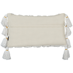 Dekokissen 2er Set DAUR Baumwolle 30 x 50 cm Weiss Geometrisches Muster