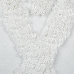Dekokissen 2er Set DAUR Baumwolle 30 x 50 cm Weiss Geometrisches Muster