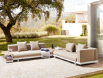 Garten Ecksofa mit Tisch 5-Sitzer MISSANELLO Beige