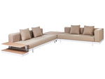 Garten Ecksofa mit Tisch 5-Sitzer MISSANELLO Beige