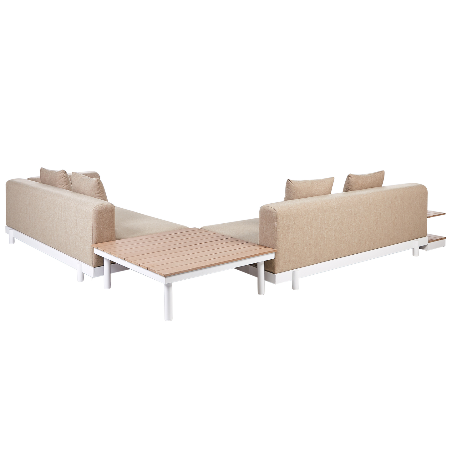 Garten Ecksofa mit Tisch 5-Sitzer MISSANELLO Beige