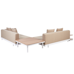 Garten Ecksofa mit Tisch 5-Sitzer MISSANELLO Beige