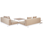 Garten Ecksofa mit Tisch 5-Sitzer MISSANELLO Beige