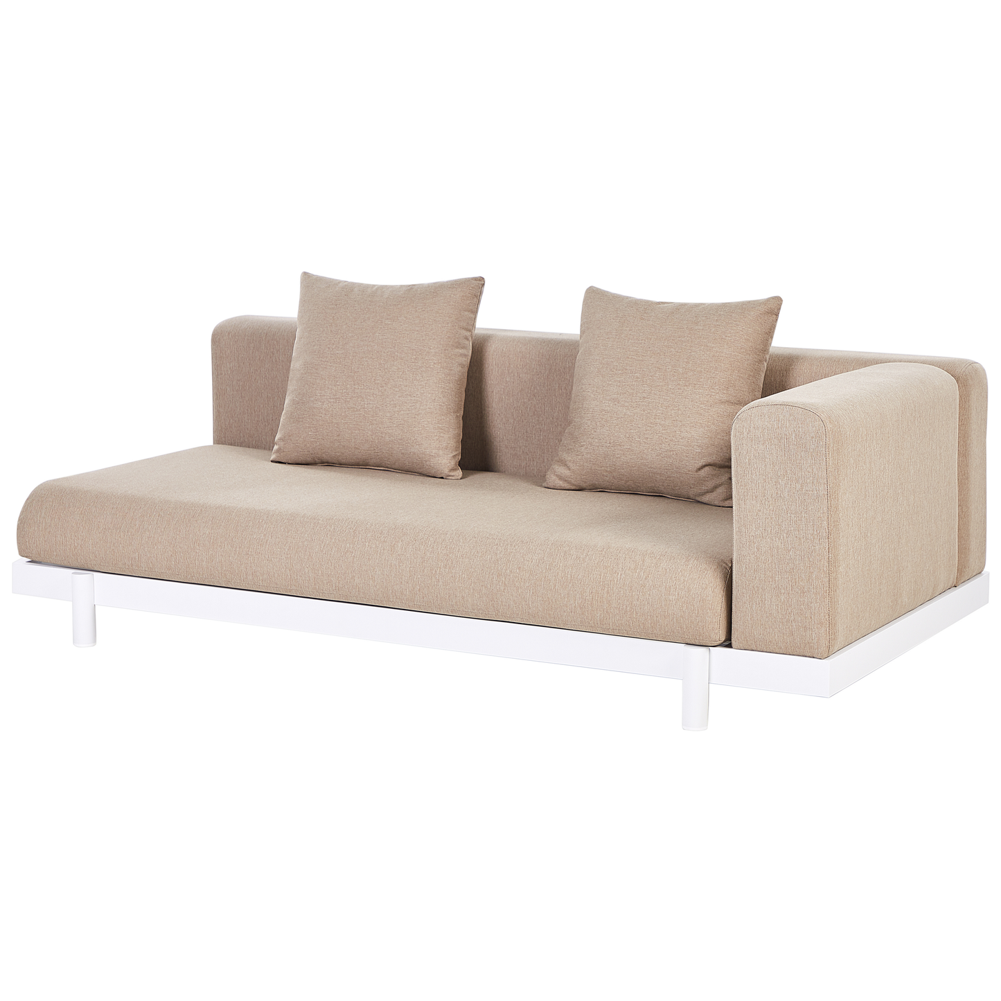 Garten Ecksofa mit Tisch 5-Sitzer MISSANELLO Beige