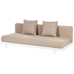 Garten Ecksofa mit Tisch 5-Sitzer MISSANELLO Beige