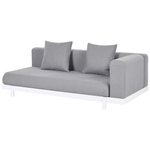 Garten Ecksofa mit Tisch 5-Sitzer MISSANELLO Grau