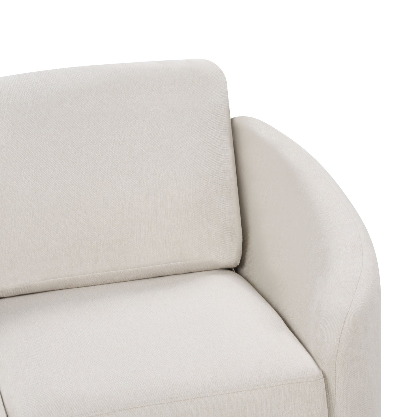 2-Sitzer Sofa hellbeige / gold TROSA
