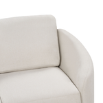 2-Sitzer Sofa hellbeige / gold TROSA