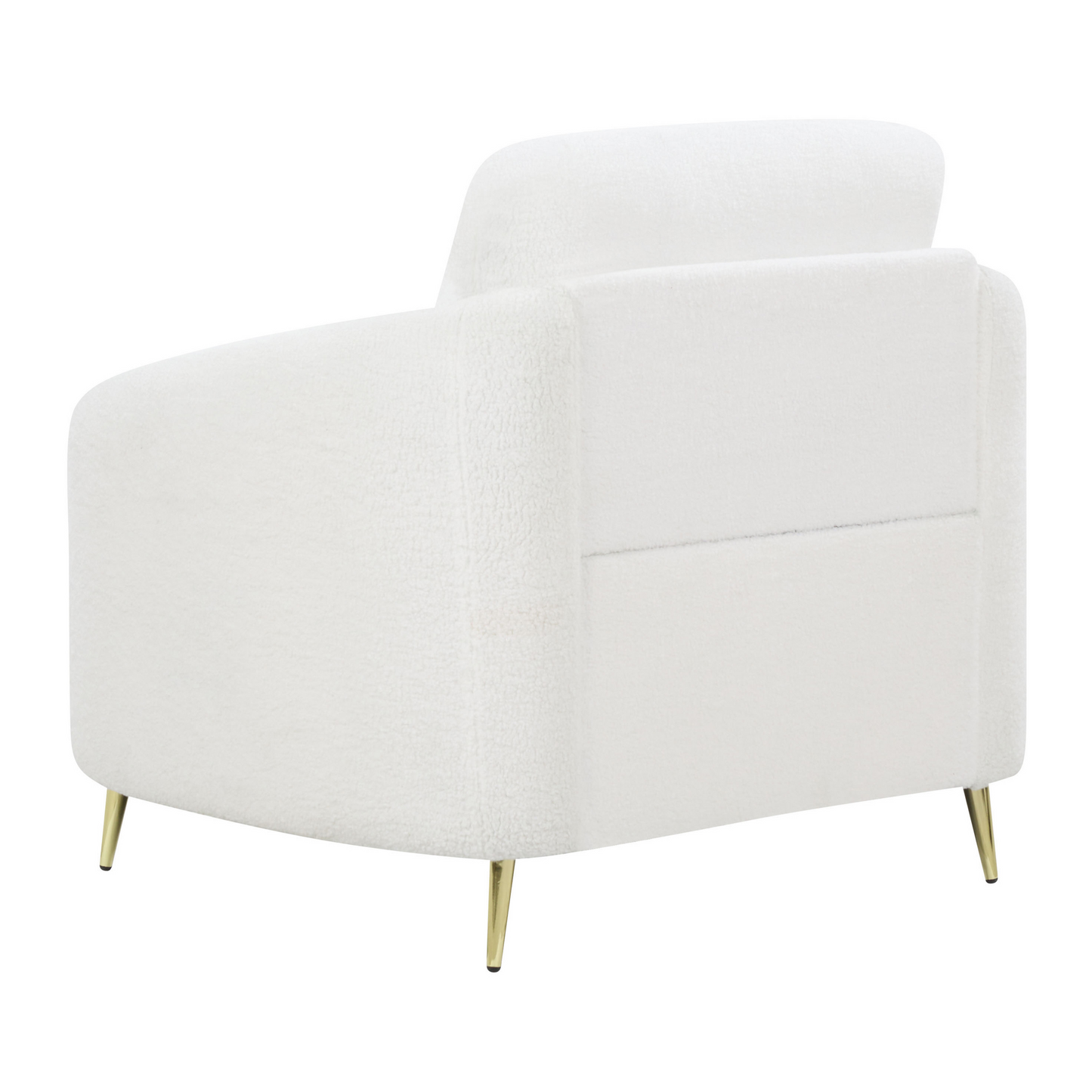 Sofa Set Bouclé weiss / gold 6-Sitzer TROSA