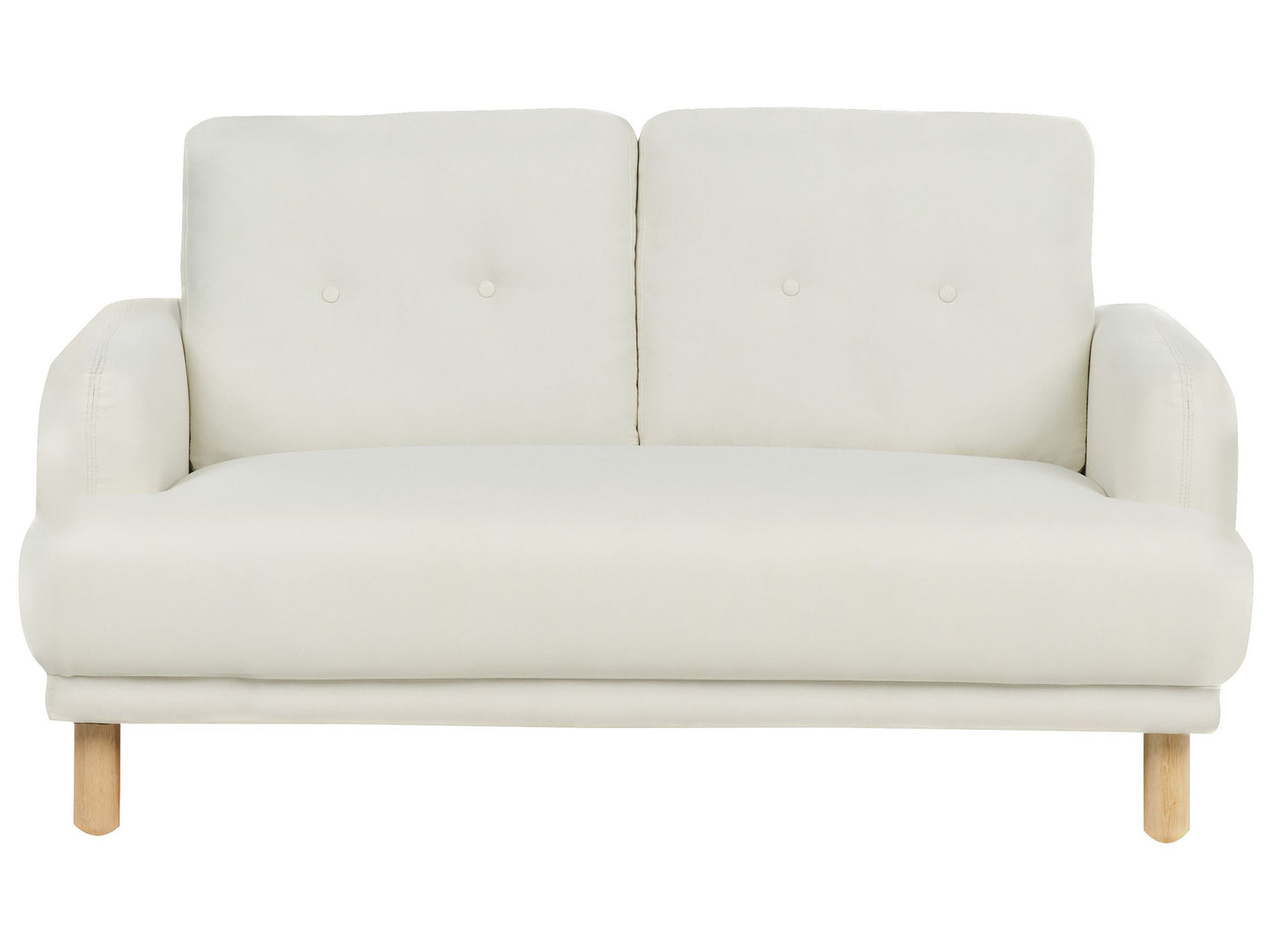 2-Sitzer Sofa Stoff cremeweiss TUVE
