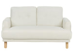 2-Sitzer Sofa Stoff cremeweiss TUVE