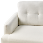 2-Sitzer Sofa Stoff cremeweiss TUVE
