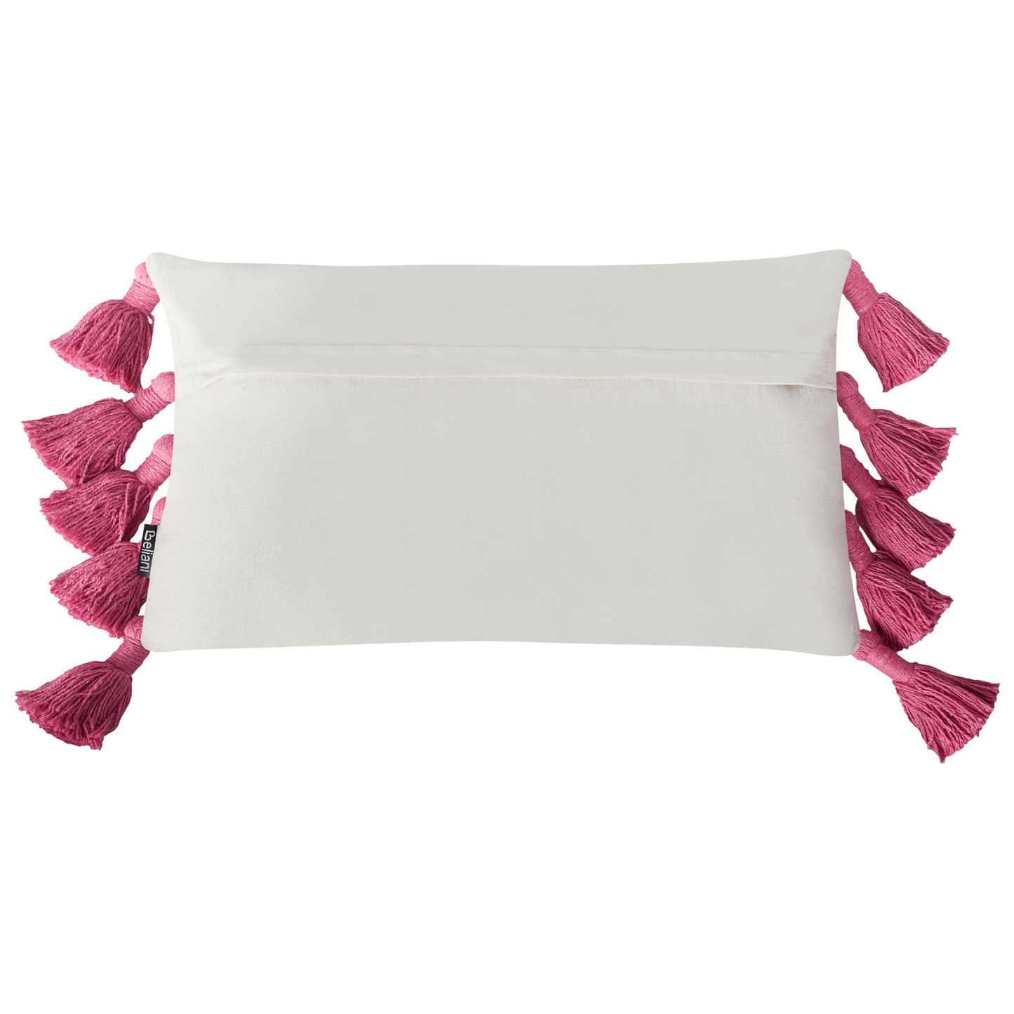 Dekokissen 2er Set LOVELY Baumwolle 30 x 50 cm Weiss Rosa Geometrisches Muster