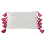 Dekokissen 2er Set LOVELY Baumwolle 30 x 50 cm Weiss Rosa Geometrisches Muster