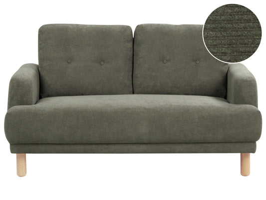 2-Sitzer Sofa Cord dunkelgrün TUVE