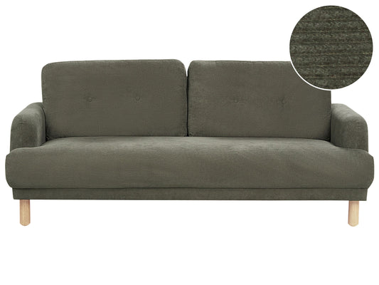3-Sitzer Sofa Cord dunkelgrün TUVE