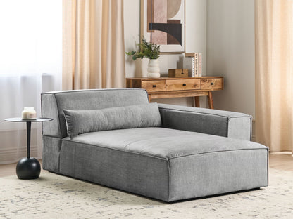 Chaiselongue grau linksseitig HELLNAR