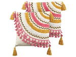 Dekokissen 2er Set JAMMU Baumwolle 45 x 45 cm Bunt Geometrisches Muster
