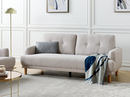 3-Sitzer Sofa Stoff taupe TUVE