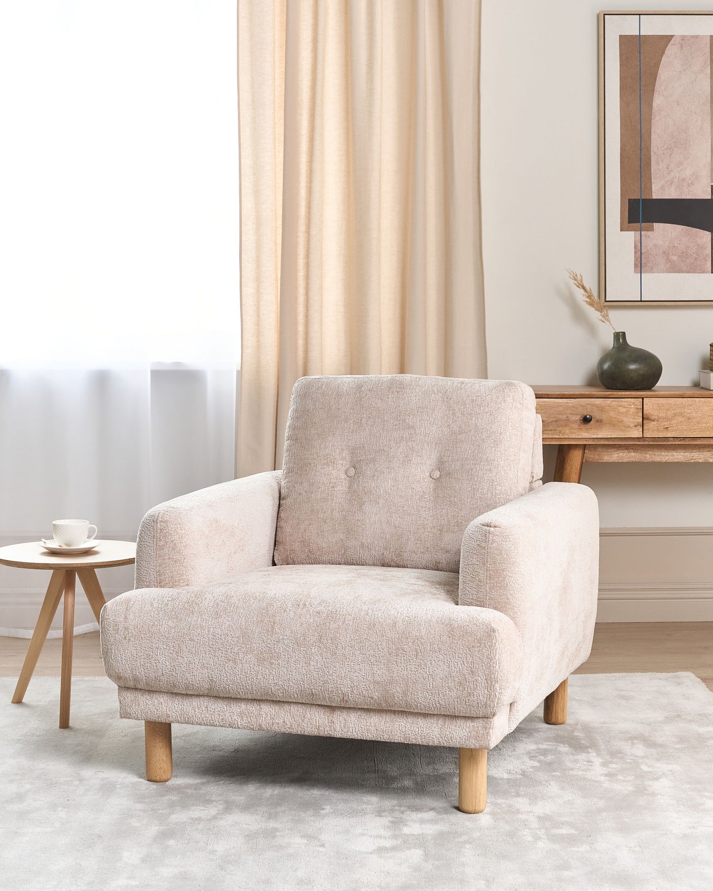 Sessel TUVE Bouclé Beige