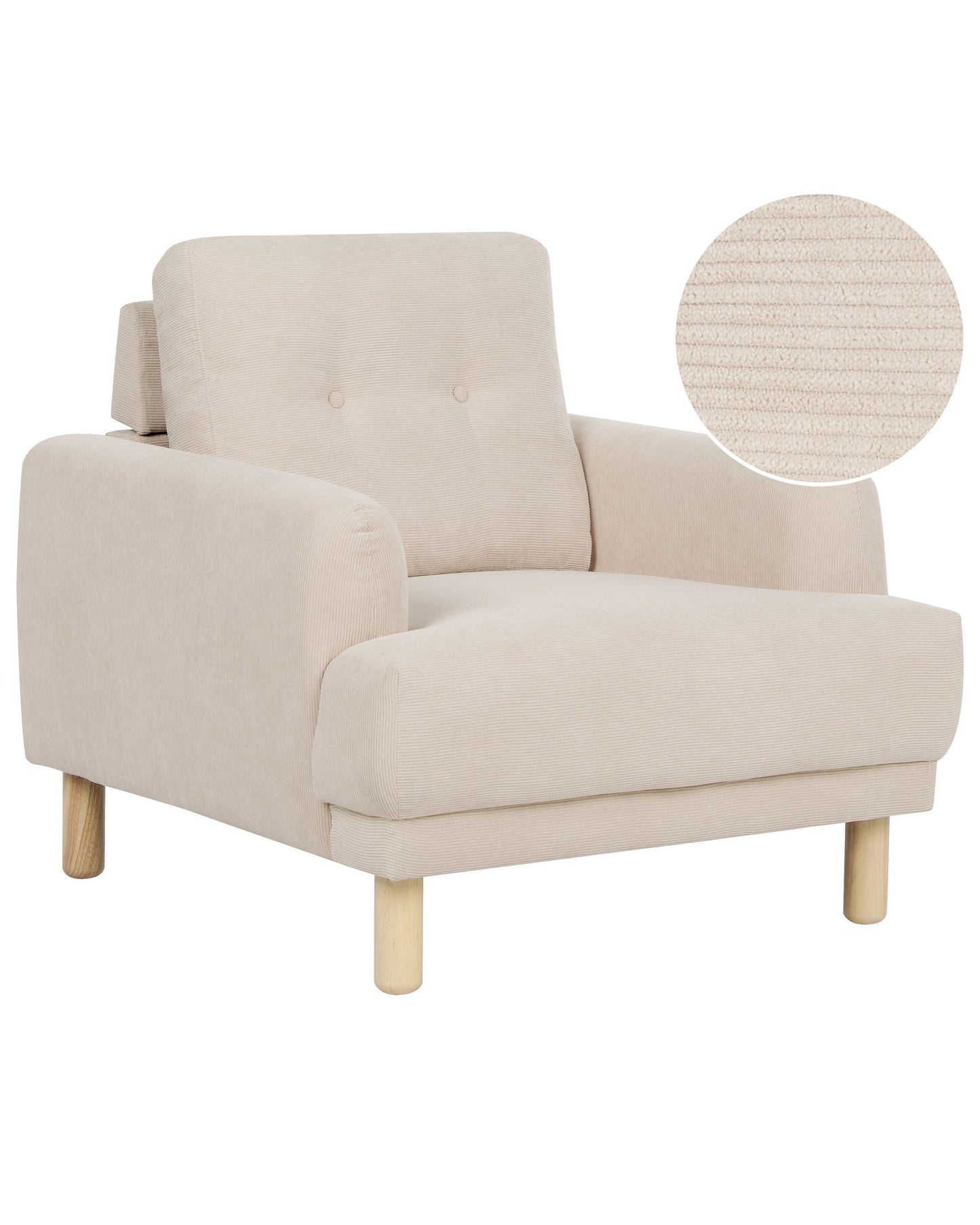 Sessel TUVE Cord Hellbeige