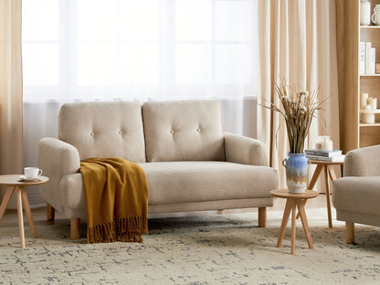 2-Sitzer Sofa Cord beige TUVE