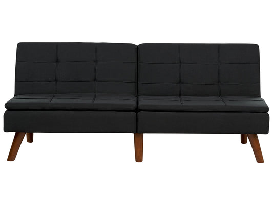 3-Sitzer Schlafsofa schwarz / dunkelbraun RONNE
