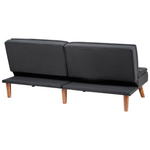 3-Sitzer Schlafsofa schwarz / dunkelbraun RONNE