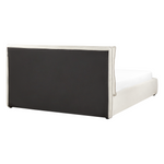 Bett mit Stauraum Stoff BAJONNA 160 x 200 cm Hellbeige