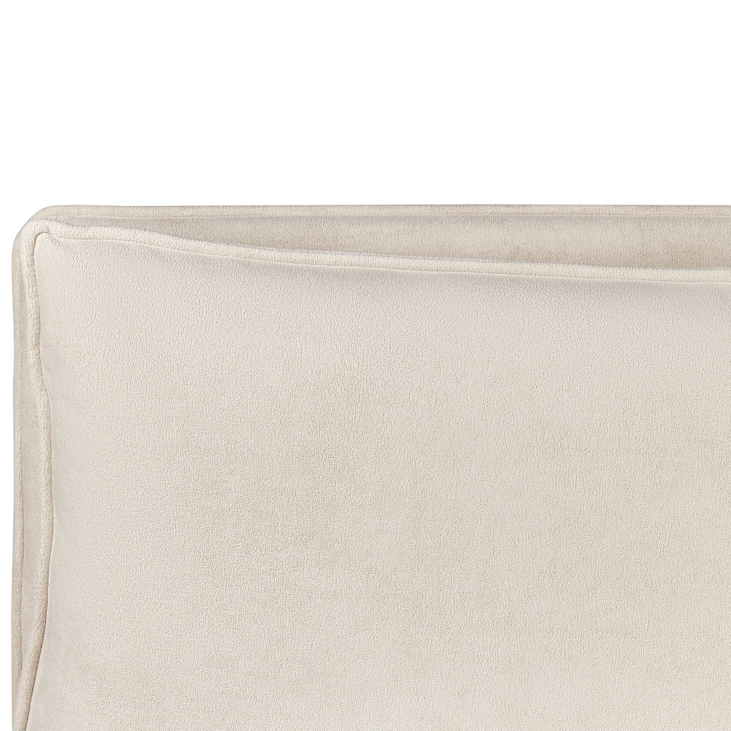 Bett mit Stauraum Stoff BAJONNA 160 x 200 cm Hellbeige
