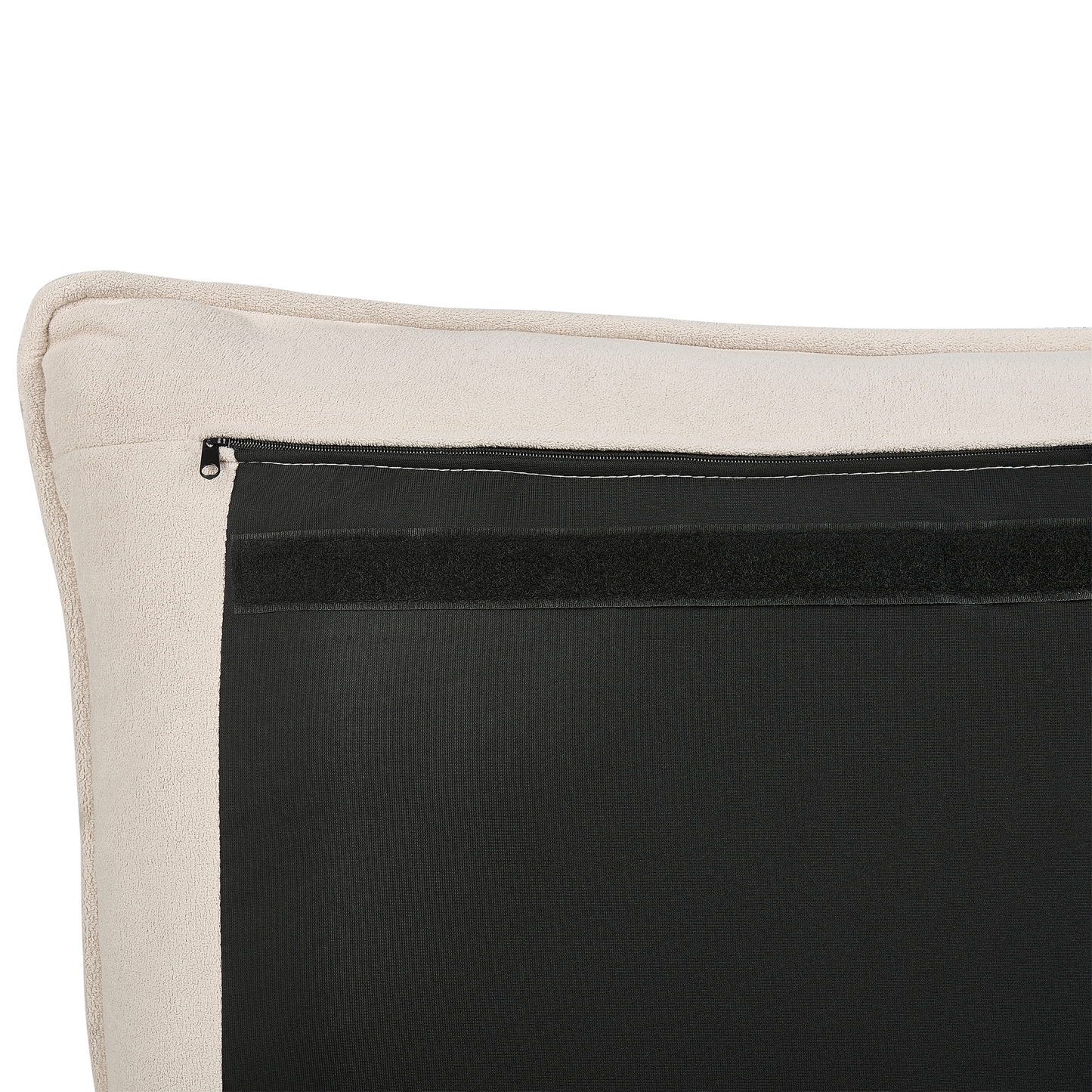 Bett mit Stauraum Stoff BAJONNA 160 x 200 cm Hellbeige