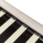 Bett mit Stauraum Stoff BAJONNA 160 x 200 cm Hellbeige