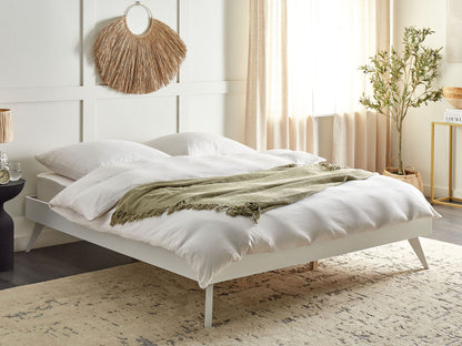 Bett mit Lattenrost BERRIC 180 x 200 cm Weiss