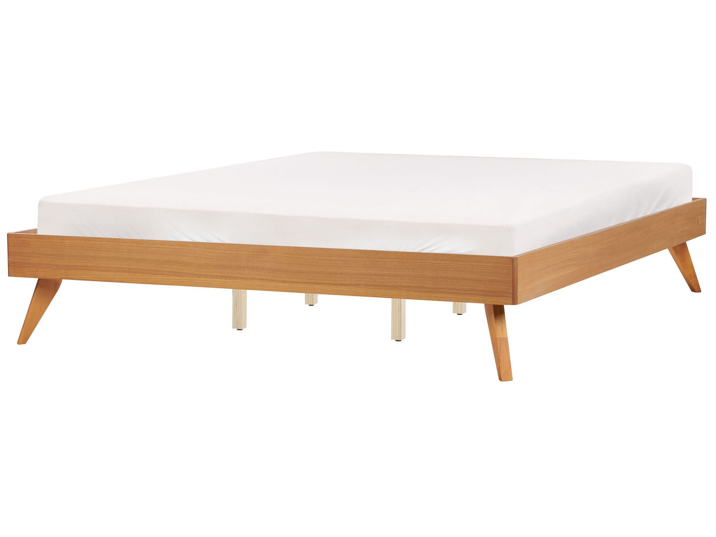 Bett mit Lattenrost BERRIC 180 x 200 cm Naturfarbene Esche