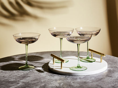 Martini Gläser im 4er Set DIOPSIDE 250 ml Rosa
