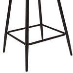 Set mit 2 Barstühlen SANILAC Samtstoff Orange