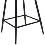 Set mit 2 Barstühlen SANILAC Samtstoff Creme