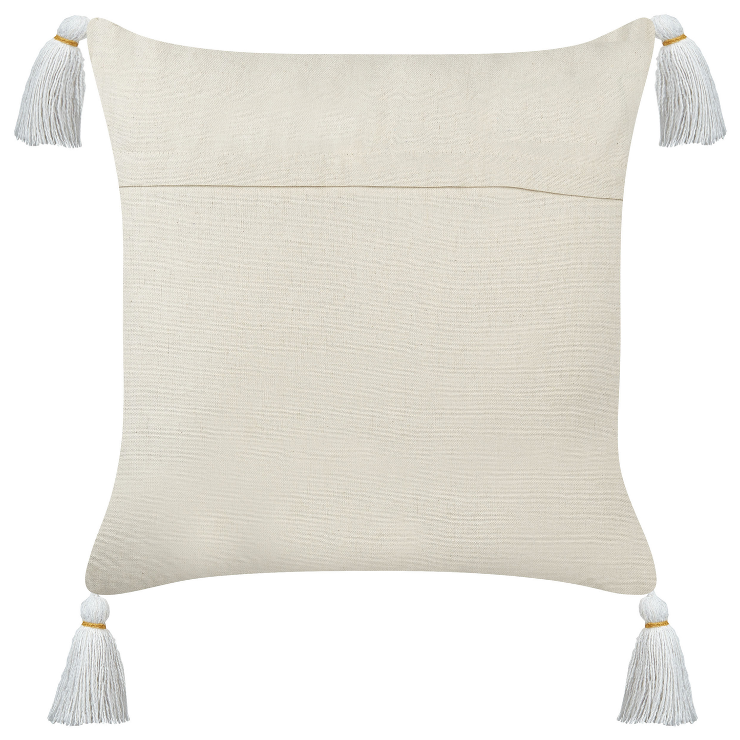 Dekokissen 2er Set AZALIA Baumwolle 45 x 45 cm Weiss Blumenmuster