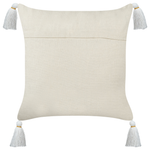 Dekokissen 2er Set AZALIA Baumwolle 45 x 45 cm Weiss Blumenmuster