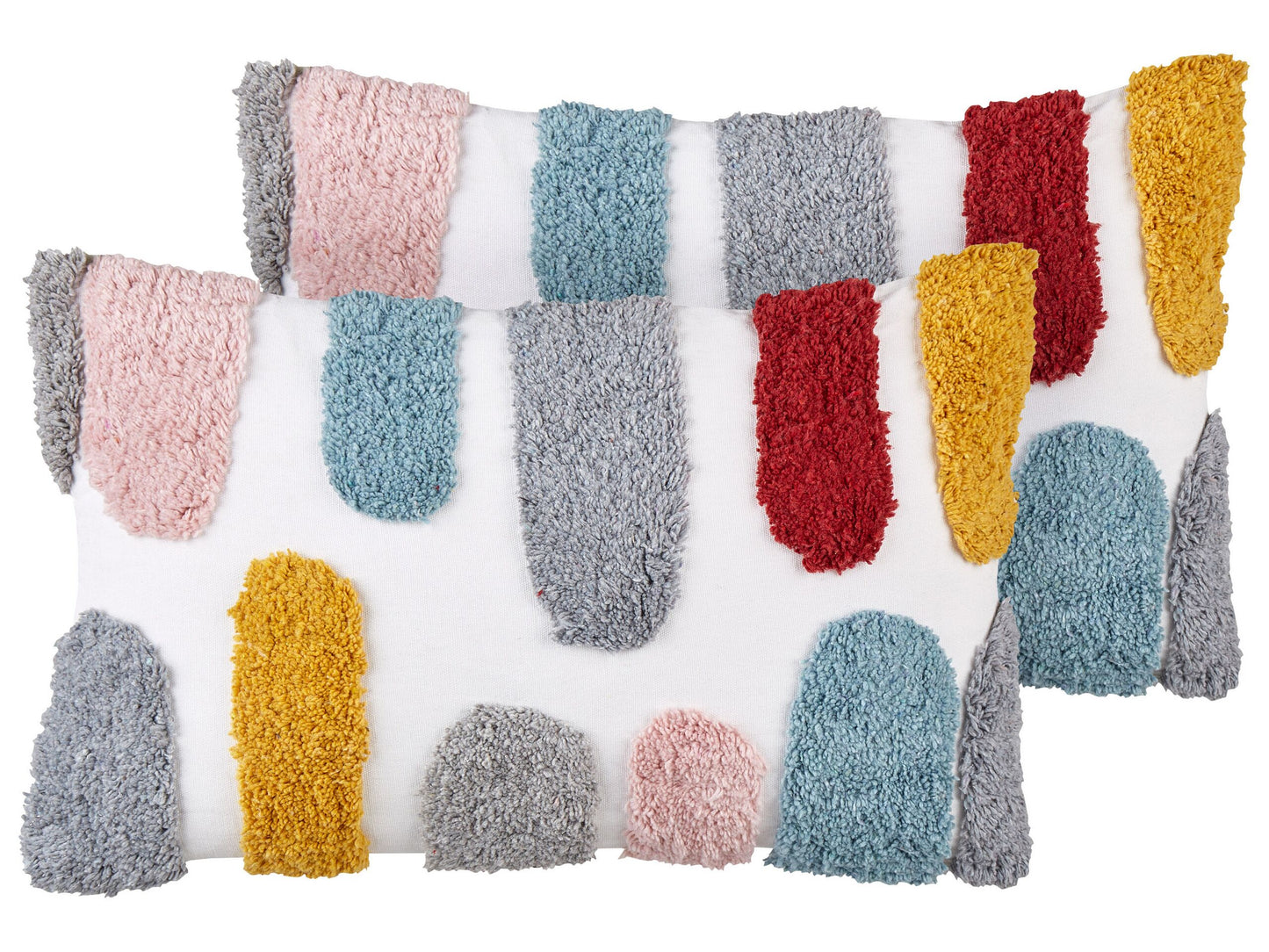 Dekokissen 2er Set STORKSBIL Baumwolle 30 x 50 cm Bunt Abstraktes Muster