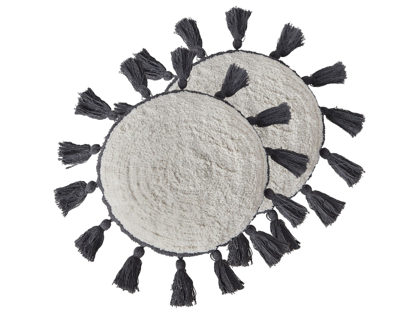 Dekokissen 2er Set THISTLE Baumwolle 40 x 40 cm Cremeweiss Ohne Muster