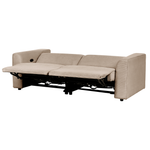 2-Sitzer Sofa Cord sandbeige USB-Port elektrisch verstellbar ULVEN