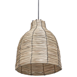 Hängelampe KELAKAS Geflecht Naturfarben