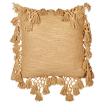Dekokissen 2er Set OLEARIA Baumwolle 45 x 45 cm Sandbeige Ohne Muster