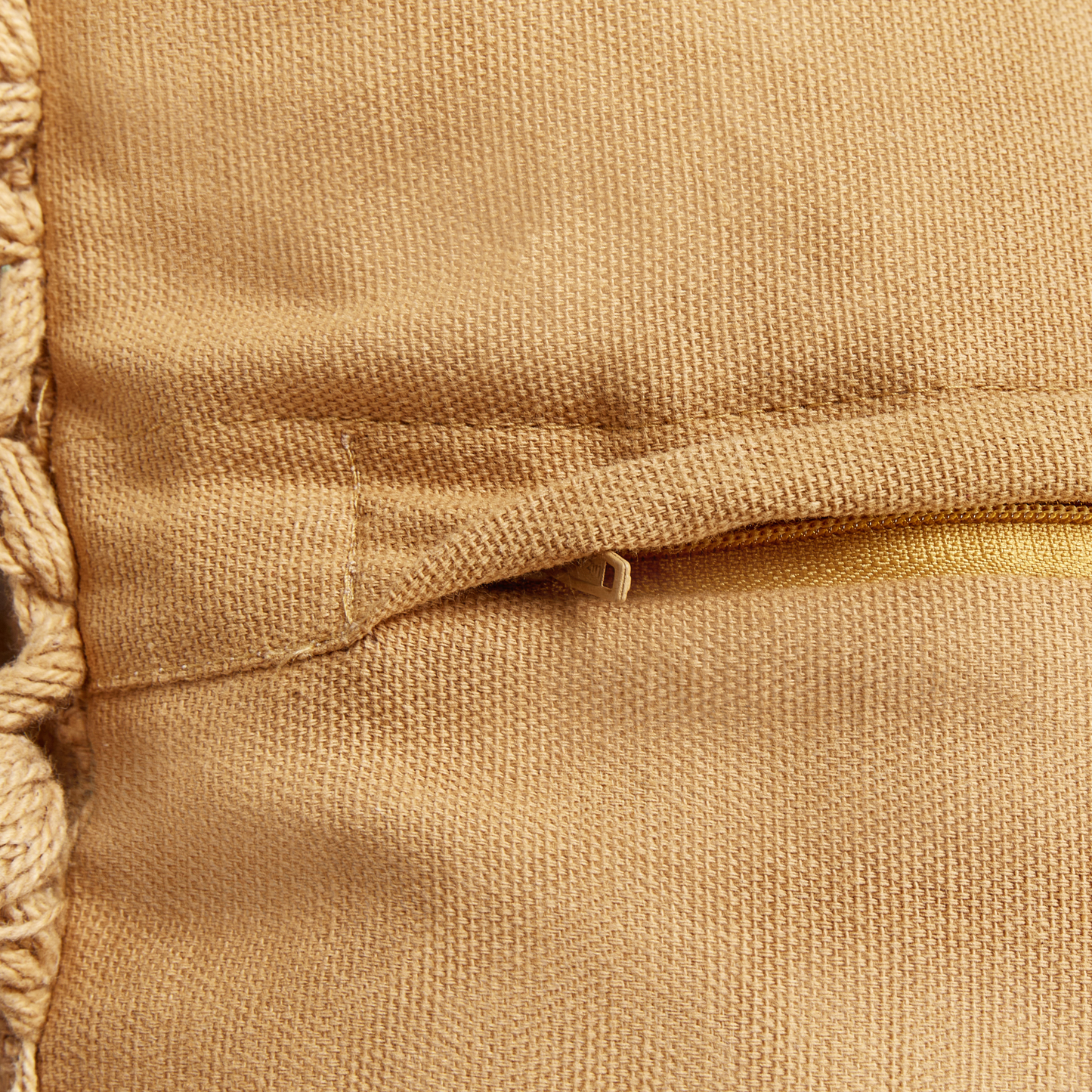 Dekokissen 2er Set OLEARIA Baumwolle 45 x 45 cm Sandbeige Ohne Muster
