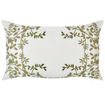 Dekokissen 2er Set ZALEYA Baumwolle 30 x 50 cm Weiss Blumenmuster