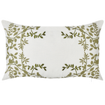 Dekokissen 2er Set ZALEYA Baumwolle 30 x 50 cm Weiss Blumenmuster